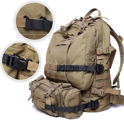 Lpoip 4 Pcs Tactical Rush Tier System Molle Backpack Straps Accessories,Tactical Chest Strap