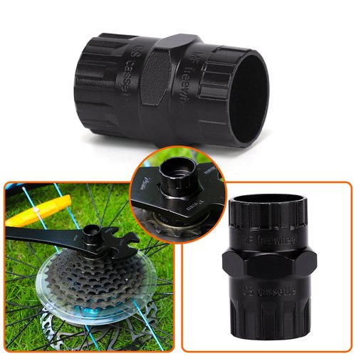 MatyKit Bike Freewheel & Cassette Removal Tool + Bicycle Chain Whip + Multifunction Pedal Wrench Removal, Portable Bike Tools, Bike Maintenance Repair Road Mountain Freewheel Removal Set