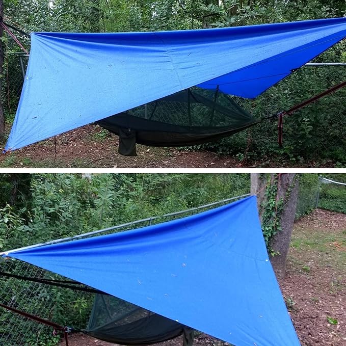 TRIWONDER Hammock Rain Fly Waterproof Tarp Camping Tent Footprint Ground Cloth Backpacking Tarp Camp Shelter Sunshade Mat for Outdoor Hiking Beach Picnic