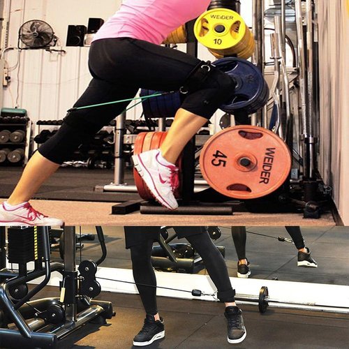 1 Pair Thigh Strap Neoprene Padded Fitness Legs Cuff Adjustable Strength Training Accessories Speed Exercise for Taekwondo Football Running