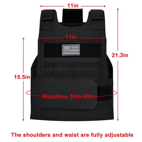 KUIEDIS Tactical Vest Outdoor, Adjustable Security Training Protective Outdoor Vest,Suitable for Police Fbi Vest Gilet Equipment