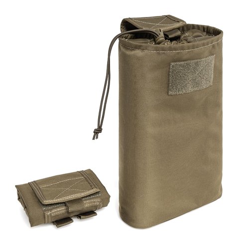 TSPRO MOLLE Drop-Dump Utility Pouch Folding Tactical Magazine Holder for Belts (Khaki)