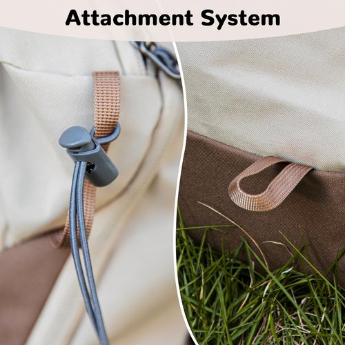 Outplea 20L Small Waterproof Hiking Backpack Daypack with Chest Strap for Men Women, Lightweight Travel Backpack with Padded Straps for Airplane, Khaki
