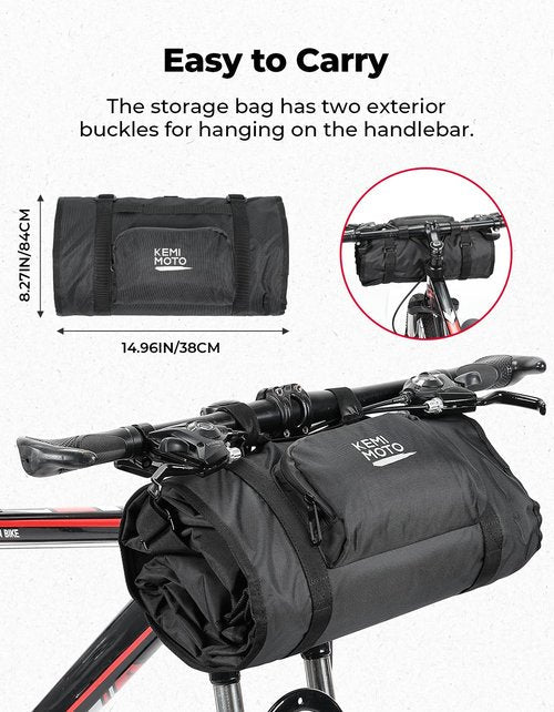 KEMIMOTO Bike Travel Bag Airplane for 26 to 29 inch Mountain Bicycle, 900D Heavy Duty Folding MTB Bike Box Case with Wheels Pack for Air Travel Flights, Water-resistant Cycling Transport Storage