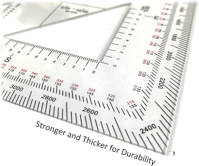 Military Protractor - Perfectly cut for Land Nav