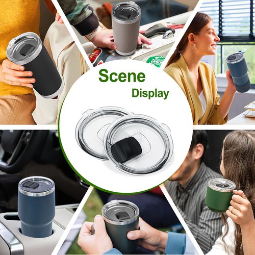 2Pack 30 OZ Magnetic Tumbler Lid Compatible with YETI Rambler.