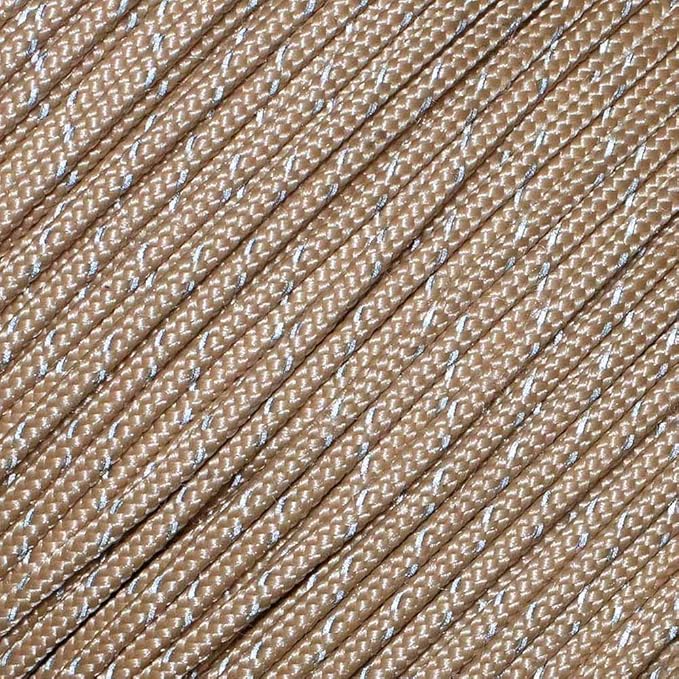 West Coast Paracord – 95 Tensile Strength - 1 Strand Reflective Paracord (10 Feet, Tan)