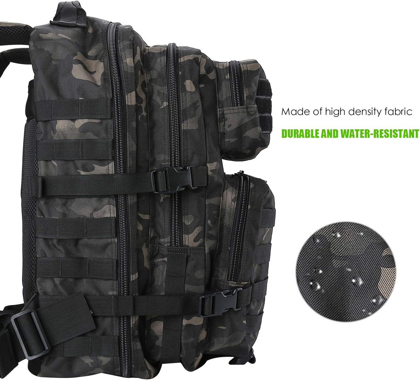 ProCase Tactical Backpack Bag 40L Large 3 Day Military Army Outdoor Assault Pack Rucksacks Carry Bag Backpacks