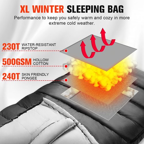 WERTYCITY Sleeping Bags for Adults Cold Weather & Warm, Lightweight Compact Camping Backpacking Sleeping Bag for Kids Girls Boys with Compression Sack for Outdoor & Indoor