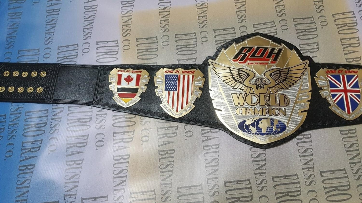 New ROH Championship Belt, Adult Size & Metal Plates