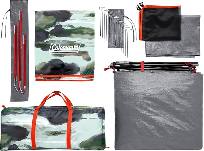 Coleman Skydome Tent with 5 Minute Setup,Weatherproof Tent with Rainfly & Carry Bag, 20% More Headroom Than Traditional Canopies
