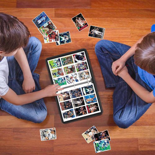 HESPLUS Baseball Card Binder with 900 Pockets, Sports Trading Card Binder, Collectible Trading Card Albums with 50 Pages Card Sleeves to Organize and Protect Baseball Trading Cards for Collectors