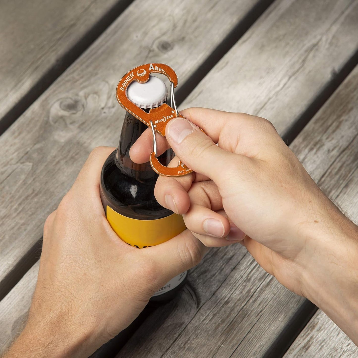 NITE IZE S-Biner Ahhh - Schlüsselanhänger mit Flaschenöffner