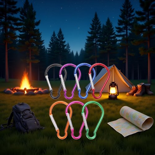 5Pcs Carabiner Clip 4" Aluminum Carabiner Clip Big Spring Snap Key Chain Hook Caribeaner for Outdoor Use Carabeaner Keychain Clip Great for Outdoors Keychains and Gear Organization，Accessory