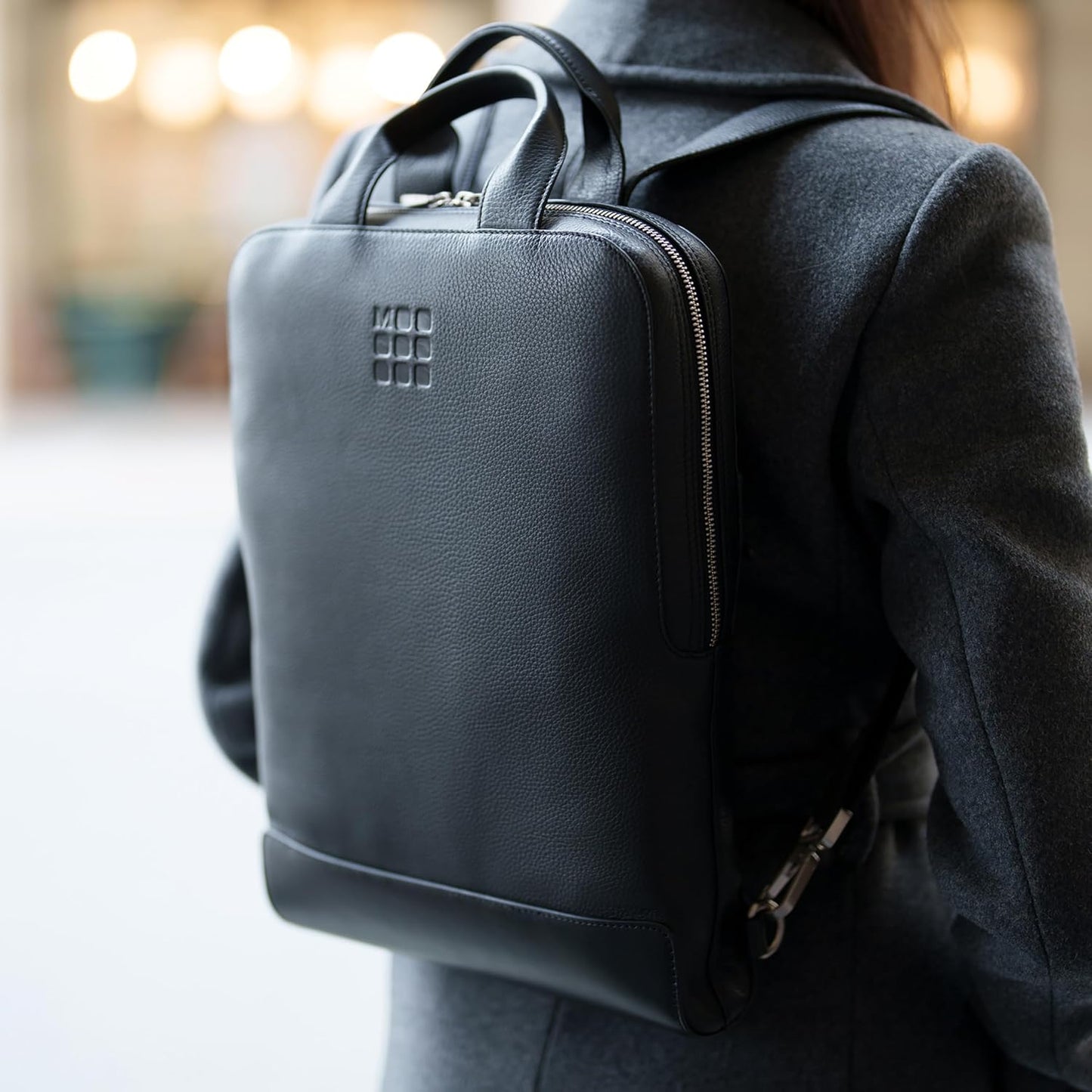 Moleskine Classic LTH Device Bag VERT BLK, Black, m