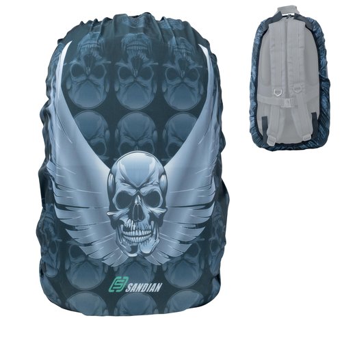 SANDIAN, All Backpack Rain Cover, Stretch Fits Most 25-80L Capacity, Strong TPU Coated, All Weather Resistant, Anti-Slip, Lightweight, Universal Fit with Plastic Stopper (Challenger)
