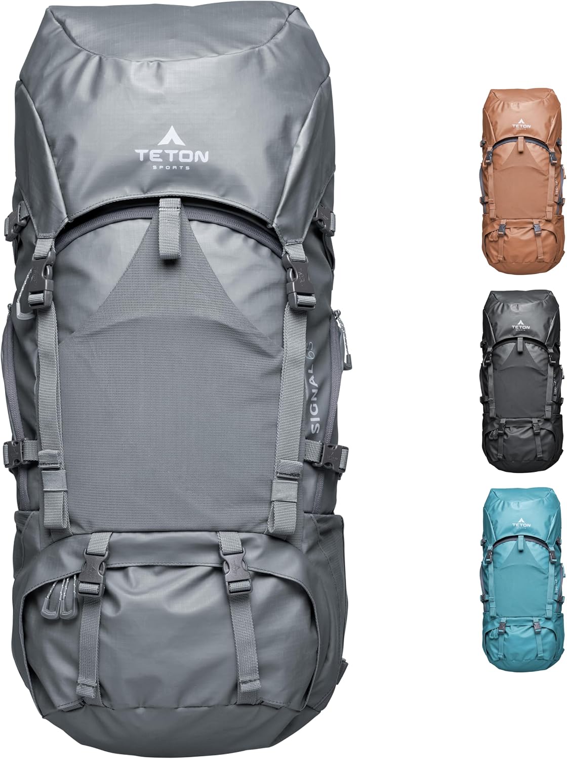 TETON Sports Hiker 3700 Ultralight Internal Frame High-Performance Backpack for Hiking, Camping, Travel, and Outdoor Activities; 60L, Navy
