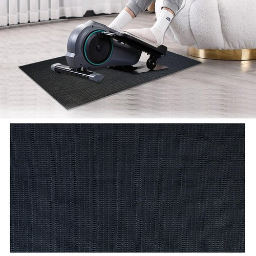 Non-Slip Ellipse Leg Exerciser Machine Mat, 28×63 Inch Under the Desk Elliptical Workout Mat Seniors Ellipse Fit Accessories for Leg Training Seated Foot Pedal Exerciser Equipment, Protect Floor
