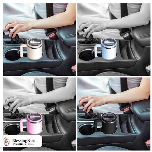 2 Pack – 40 oz Stanley Tumbler Lid Replacement – Leak-Proof, Spill-Proof, BPA-Free, Dishwasher Safe – Compatible with Stanley Quencher H2.0 & Similar Tumblers – Straw Opening Lid (Pink)