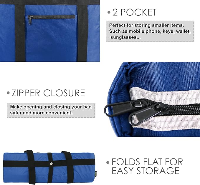 BeeGreen Insulated Cooler Bag Leakproof Freezer Shopping Tote for Groceries Thermal Food Delivery Bag