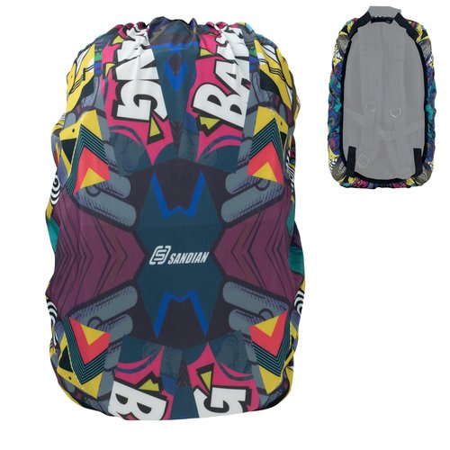 SANDIAN, All Backpack Rain Cover, Stretch Fits Most 25-80L Capacity, Strong TPU Coated, All Weather Resistant, Anti-Slip, Lightweight, Universal Fit with Plastic Stopper (Youth)