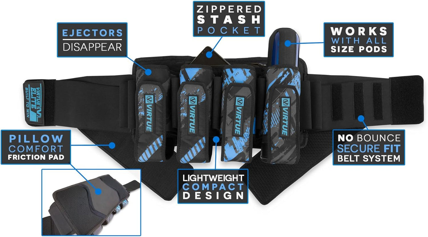 VIRTUE Elite 4+7 Paintball Harness Pod Packs