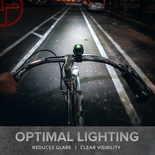 Bike Lights Front and Back (BX-Series) - Bicycle Headlight and Tail Light Set with Powerful Rechargeable LED for Night Riding - USB-C - Bike Safety Equipment (BX-400 Black)