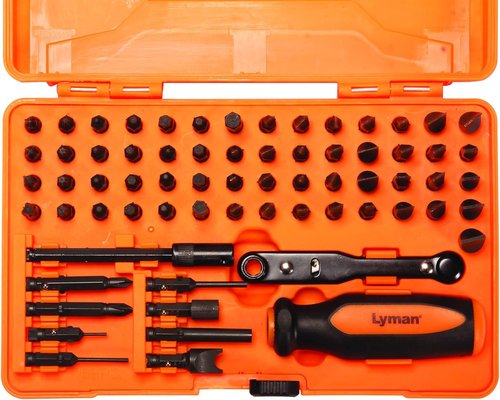 Lyman Master Gunsmith Multi Tool Kit Includes Hex Torx Flathead Phillips and Specialty Bits