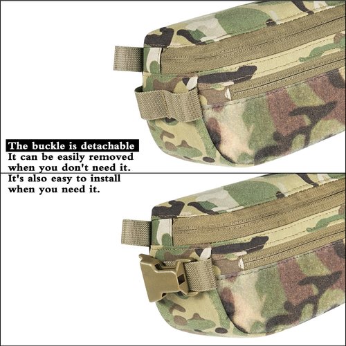 LONLOKE Tactical Hanger Pouch,Compact Abdominal Dangler Drop Fanny Pack with Hook and Loop (MC)