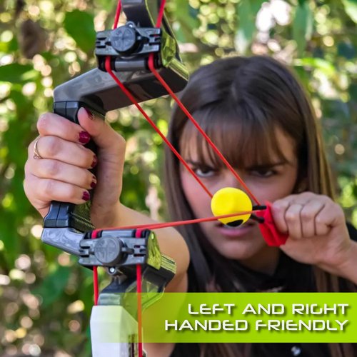 Hog Wild Bow and Arrow Set With 4 Quick Switch Bungees with 2 Power Levels + 3 Foam Arrows - Shoots Arrows Over 250 Feet - Indoor/Outdoor Archery Toy Gift for Kids Age 14+ - Left & Right Hand Friendly