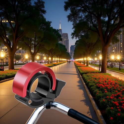 Red Mountain Bike Universal Adult for Bicycle Invisible Horn Riding Equipment Accessories，for Bicycle Bell Super Loud Sports and Outdoors