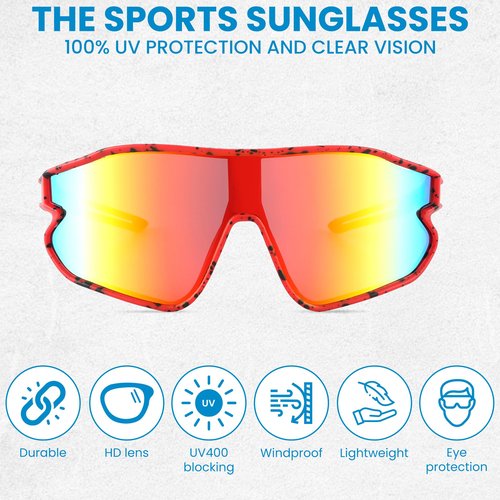Yogo Vision Kids Sports Sunglasses Youth Lightweight Baseball UV400 Protection Sport Frame Shades for Boys Girls