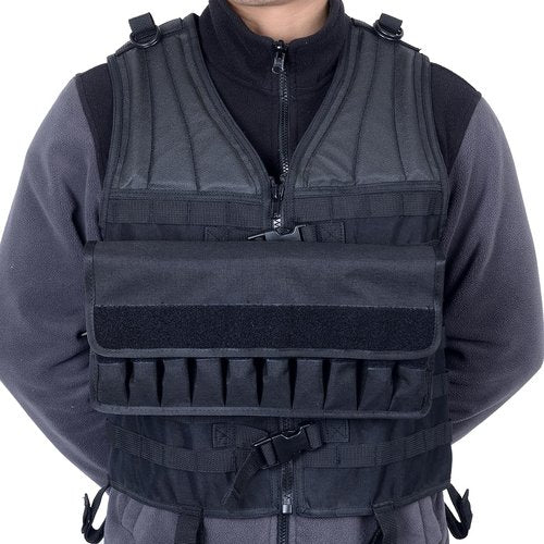 Pistol Magazine Storage Pouch,Molle10 Mag Pouch with Removeable Flaps,Ammo Mag Holder Fits Most Single and Double Magazines (Black 10 Line Double Stack)