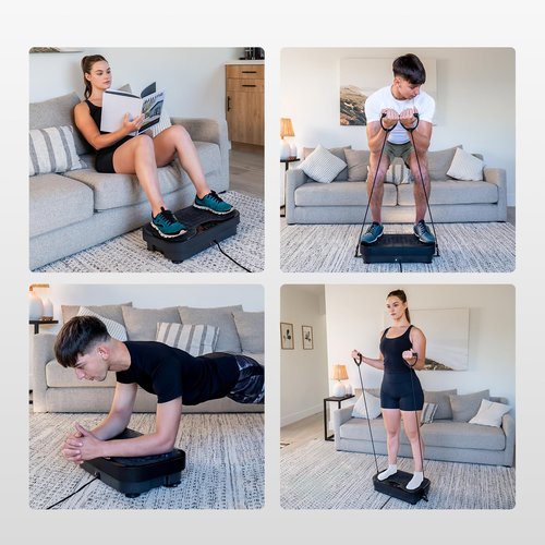 RelaxSport Vibration Plate Exercise Machine, Exercise Equipment for Whole Body, Vibration Plate for Home Fitness and Training