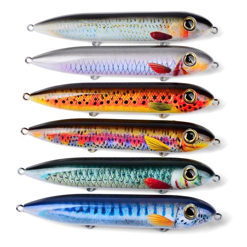 PROBEROS Catfish Rattling Line Float Lure for Catfishing - Catfish Spook Rattle Fishing Floats Peg for Santee Rig Catfish Fishing - 4 Inch(6-Pack)