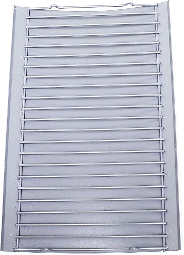 LS'BABQ Replace Parts Aluminized Steel 20" Ash Pan with 2 pc Fire Grate Hanger, Replacement for Chargriller 5050, 5072, 5650 Charcoal Grills(20.4" x 12.8")
