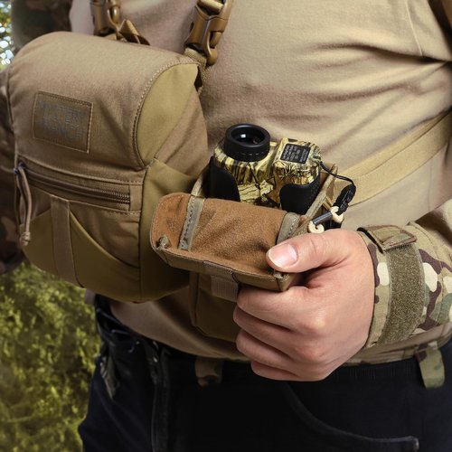 VOTAGOO GEAR Rangefinder Pouch with Protective Padding and Quick-Release Buckle, Molle Compatiblefor Binocular Packs, Tactical Hunting Bag Accessory (CP)