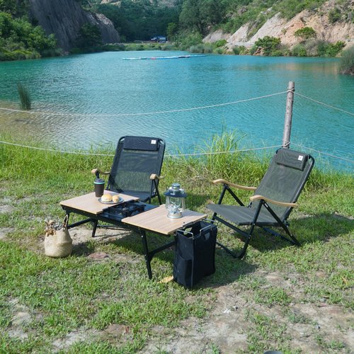 AREFFA Portable Outdoor Storage Bag - Waterproof Side Pockets for Camping Table, Organizes Utensils & Accessories