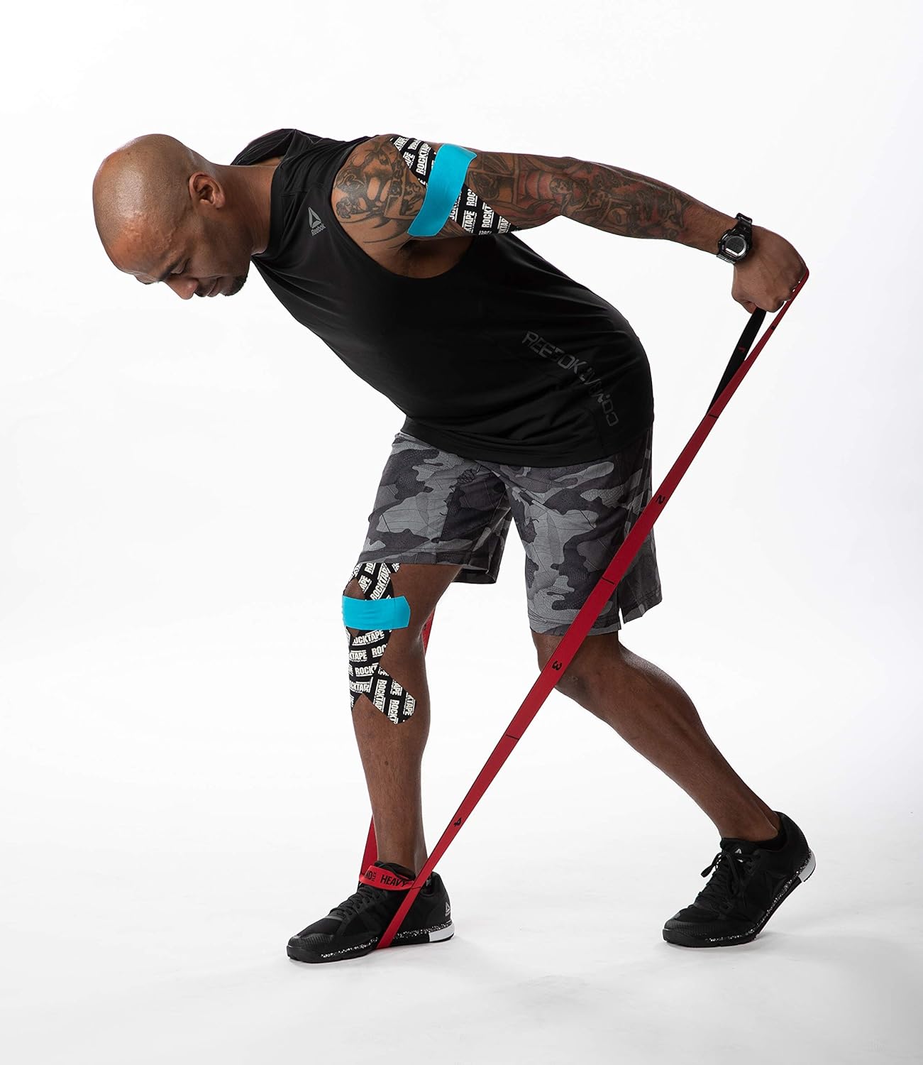 RockTape RockBand Flex Ultra-durable Resistance Bands with Handles and Loops