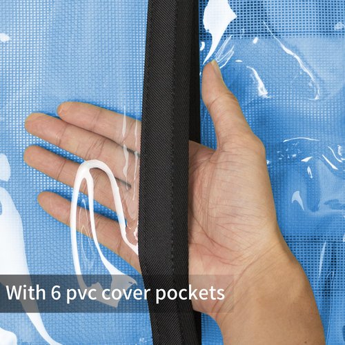 Chuanke Lure Bag 6 Pocket PVC Protective Cover Durable Fishing Bag Trolling Lure Tackle Box
