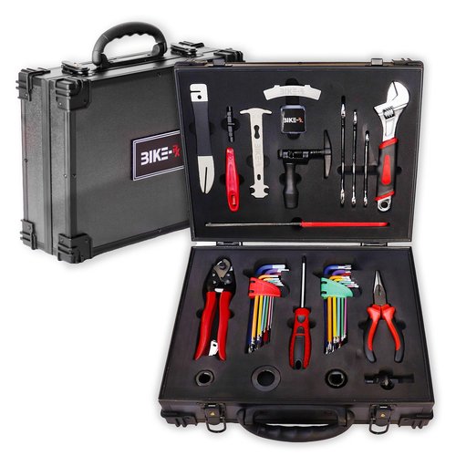 BIKE-RX Elite 37pc Bike Tool Kit – Bicycle Repair Set for Mountain, Road, BMX & Ebikes, w/Chain Breaker, Tire Repair, Maintenance Kit & Lock Case