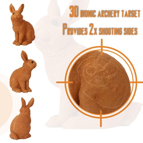 Archery Targets Rabbit 3D Animal Shooter with Group-Stand for Hunting Target Shooting