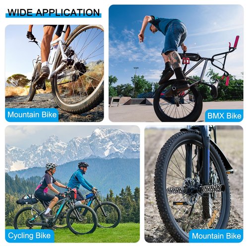 PATIKIL Aluminum Alloy O-Shape Bike Pegs Fit 3/8 inch Axles, 2 Pack Anti-Skid Lead Foot Bicycle Pegs Back Seat Stands for BMX Mountain Bike Cycling Rear Stunt Pegs, Green