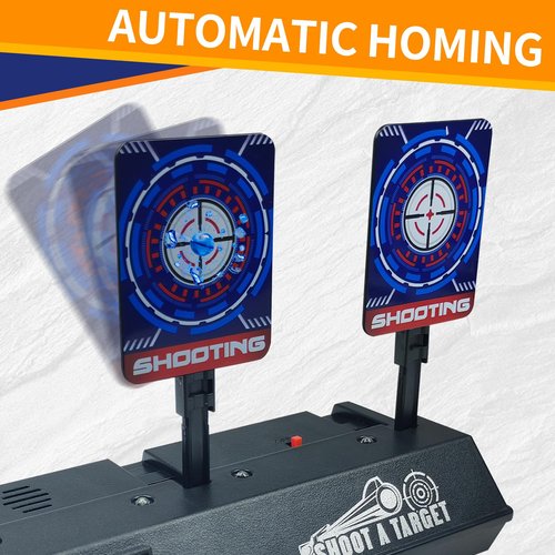 NSUKAKULU Three Bullseye Target Digital Display Design, Automatic Pop-Up Function, Shooting Competition Training (Three Bullseye Target)