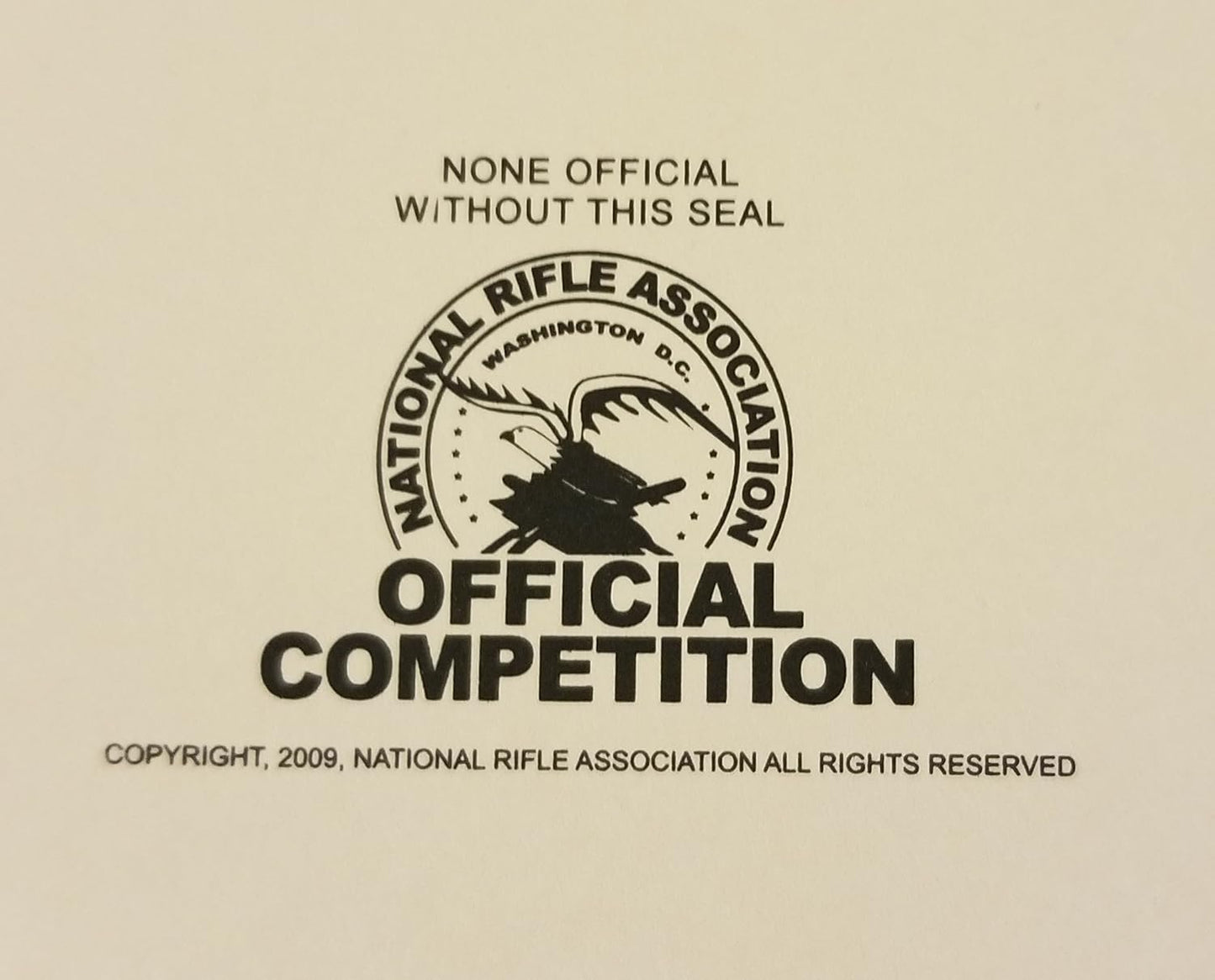 Official NRA Target, TQ-1/5, 50 Ft. Rifle, 7" x 9" Pack of 100