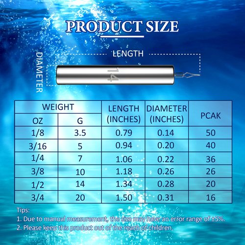 CAMATET 50pcs Lead Fishing Weights Sinkers, Small Drop Shot Weights with Barrel Swivels,1/8 oz Fishing Sinker for Saltwater Freshwater Fishing, Pencil Weight Sinkers for Bass Catfish Fishing