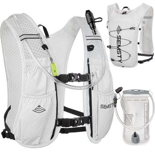 Semsty Hydration Vest 5L,Running Vest Pack with 1.5L Water Bladder,Lightweight Water Backpack for Hiking Running Cycling
