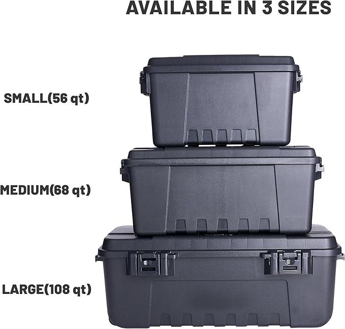 Plano Sportsman Trunk, OD Green, Medium, Lockable Storage Box, Airline Approved Sportsman Trunk, Hunting Gear and Ammunition Bin, Heavy-Duty Containers for Camping, 68-Quart