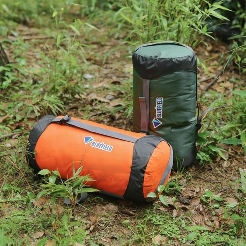 Azarxis Compression Sack 14L 23L Compression Stuff Sack Water-Resistant Ultralight Sleeping Bag Stuff Sack - Space Saving Gear for Camping Hiking Travel (Orange, XL)