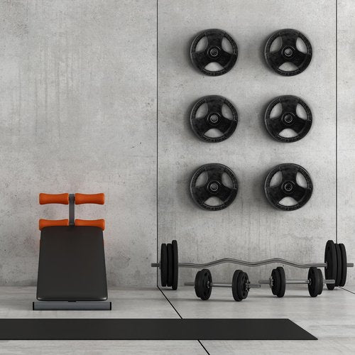 Wall Mounted Weight Plate Rack Storage, Steel Wall Mounted Weight Plate Holder Fits 2" Plates for Home Gyms, Garages, and Power Racks (Black-2pis)